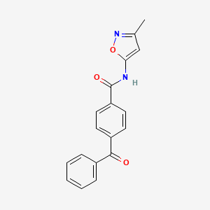 4-benzoyl-N-(3-methyl-1,2-oxazol-5-yl)benzamide