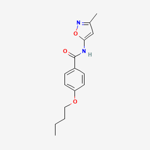 4-butoxy-N-(3-methyl-1,2-oxazol-5-yl)benzamide