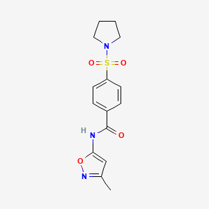 N-(3-methyl-1,2-oxazol-5-yl)-4-(pyrrolidine-1-sulfonyl)benzamide