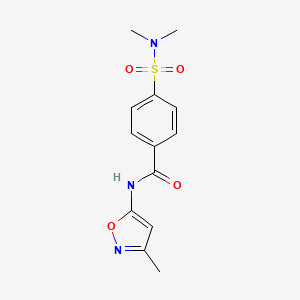 4-(dimethylsulfamoyl)-N-(3-methyl-1,2-oxazol-5-yl)benzamide