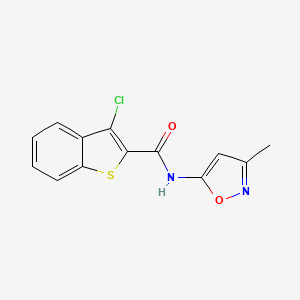 3-chloro-N-(3-methyl-1,2-oxazol-5-yl)-1-benzothiophene-2-carboxamide