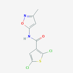 2,5-dichloro-N-(3-methyl-1,2-oxazol-5-yl)thiophene-3-carboxamide