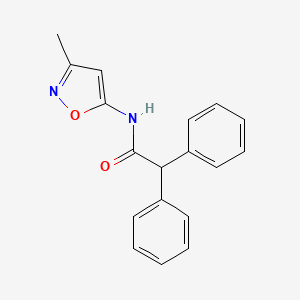 molecular formula C18H16N2O2 B6534552 N-(3-methyl-1,2-oxazol-5-yl)-2,2-diphenylacetamide CAS No. 1049240-63-2