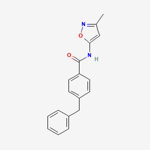 4-benzyl-N-(3-methyl-1,2-oxazol-5-yl)benzamide