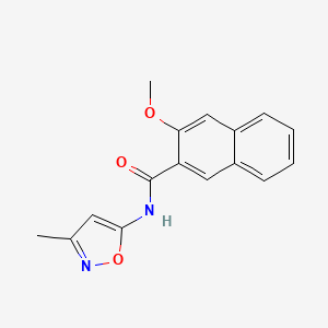 3-methoxy-N-(3-methyl-1,2-oxazol-5-yl)naphthalene-2-carboxamide