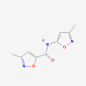 molecular formula C9H9N3O3 B6534634 3-methyl-N-(3-methyl-1,2-oxazol-5-yl)-1,2-oxazole-5-carboxamide CAS No. 90349-47-6