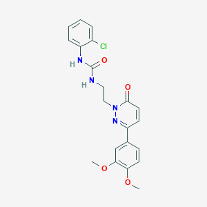 1-(2-chlorophenyl)-3-{2-[3-(3,4-dimethoxyphenyl)-6-oxo-1,6-dihydropyridazin-1-yl]ethyl}urea