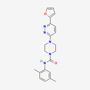 molecular formula C21H23N5O2 B6534845 N-(2,5-dimethylphenyl)-4-[6-(furan-2-yl)pyridazin-3-yl]piperazine-1-carboxamide CAS No. 1049246-14-1