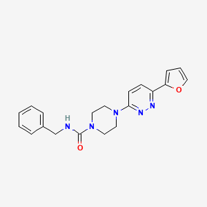 molecular formula C20H21N5O2 B6534859 N-benzyl-4-[6-(furan-2-yl)pyridazin-3-yl]piperazine-1-carboxamide CAS No. 1049225-83-3