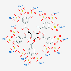 molecular formula C41H17Na15O71S15 B065353 Sulfated pentagalloyl glucose CAS No. 179465-88-4