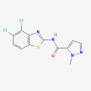 N-(4,5-dichloro-1,3-benzothiazol-2-yl)-1-methyl-1H-pyrazole-5-carboxamide