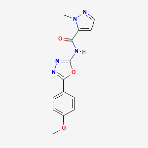 N-[5-(4-methoxyphenyl)-1,3,4-oxadiazol-2-yl]-1-methyl-1H-pyrazole-5-carboxamide