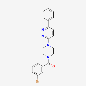 molecular formula C21H19BrN4O B6535445 3-[4-(3-bromobenzoyl)piperazin-1-yl]-6-phenylpyridazine CAS No. 1049214-92-7