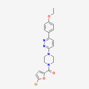3-[4-(5-bromofuran-2-carbonyl)piperazin-1-yl]-6-(4-ethoxyphenyl)pyridazine