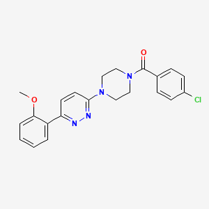 3-[4-(4-chlorobenzoyl)piperazin-1-yl]-6-(2-methoxyphenyl)pyridazine
