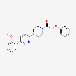 molecular formula C23H24N4O3 B6535594 1-{4-[6-(2-methoxyphenyl)pyridazin-3-yl]piperazin-1-yl}-2-phenoxyethan-1-one CAS No. 1021256-47-2