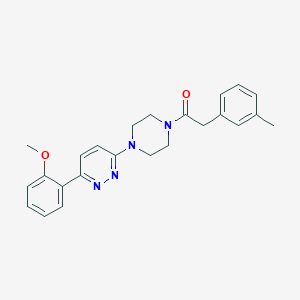 1-{4-[6-(2-methoxyphenyl)pyridazin-3-yl]piperazin-1-yl}-2-(3-methylphenyl)ethan-1-one