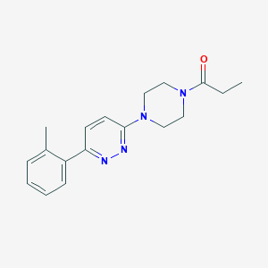 1-{4-[6-(2-methylphenyl)pyridazin-3-yl]piperazin-1-yl}propan-1-one