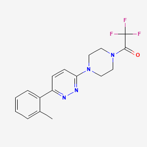2,2,2-trifluoro-1-{4-[6-(2-methylphenyl)pyridazin-3-yl]piperazin-1-yl}ethan-1-one