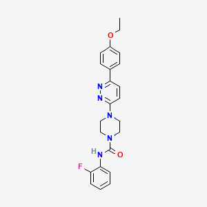 4-[6-(4-ethoxyphenyl)pyridazin-3-yl]-N-(2-fluorophenyl)piperazine-1-carboxamide
