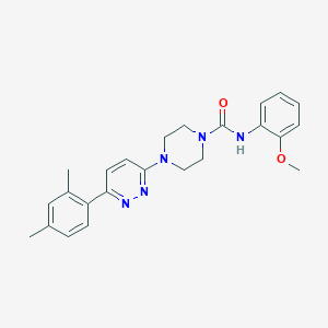 molecular formula C24H27N5O2 B6535783 4-[6-(2,4-dimethylphenyl)pyridazin-3-yl]-N-(2-methoxyphenyl)piperazine-1-carboxamide CAS No. 1058474-88-6