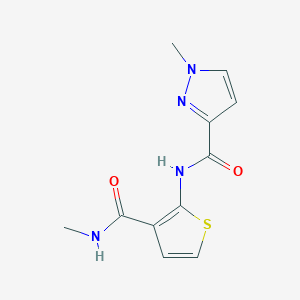 1-methyl-N-[3-(methylcarbamoyl)thiophen-2-yl]-1H-pyrazole-3-carboxamide