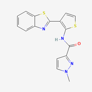 N-[3-(1,3-benzothiazol-2-yl)thiophen-2-yl]-1-methyl-1H-pyrazole-3-carboxamide