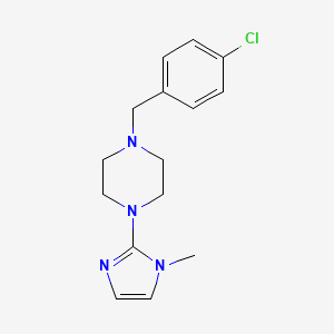 molecular formula C15H19ClN4 B6535930 1-[(4-chlorophenyl)methyl]-4-(1-methyl-1H-imidazol-2-yl)piperazine CAS No. 1060215-07-7