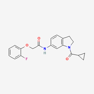 N-(1-cyclopropanecarbonyl-2,3-dihydro-1H-indol-6-yl)-2-(2-fluorophenoxy)acetamide