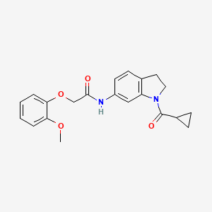 N-(1-(cyclopropanecarbonyl)indolin-6-yl)-2-(2-methoxyphenoxy)acetamide