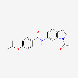 N-(1-acetyl-2,3-dihydro-1H-indol-6-yl)-4-(propan-2-yloxy)benzamide