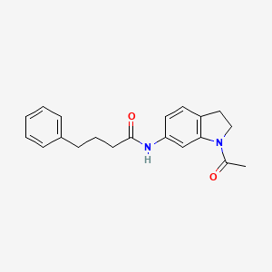 molecular formula C20H22N2O2 B6536348 N-(1-acetyl-2,3-dihydro-1H-indol-6-yl)-4-phenylbutanamide CAS No. 1021209-80-2