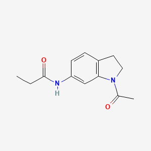 molecular formula C13H16N2O2 B6536408 N-(1-acetyl-2,3-dihydro-1H-indol-6-yl)propanamide CAS No. 1058203-70-5