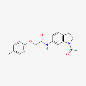 molecular formula C19H20N2O3 B6536426 N-(1-acetyl-2,3-dihydro-1H-indol-6-yl)-2-(4-methylphenoxy)acetamide CAS No. 1021208-28-5