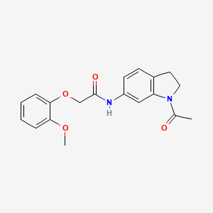 N-(1-acetyl-2,3-dihydro-1H-indol-6-yl)-2-(2-methoxyphenoxy)acetamide