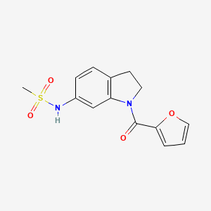 N-[1-(furan-2-carbonyl)-2,3-dihydro-1H-indol-6-yl]methanesulfonamide