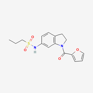 N-[1-(furan-2-carbonyl)-2,3-dihydro-1H-indol-6-yl]propane-1-sulfonamide