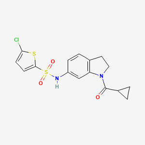 5-chloro-N-(1-cyclopropanecarbonyl-2,3-dihydro-1H-indol-6-yl)thiophene-2-sulfonamide