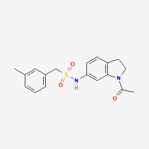 N-(1-acetyl-2,3-dihydro-1H-indol-6-yl)-1-(3-methylphenyl)methanesulfonamide