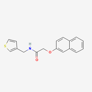 molecular formula C17H15NO2S B6536666 2-(naphthalen-2-yloxy)-N-[(thiophen-3-yl)methyl]acetamide CAS No. 1060198-75-5