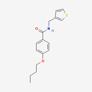 4-butoxy-N-[(thiophen-3-yl)methyl]benzamide