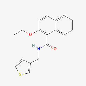 2-ethoxy-N-[(thiophen-3-yl)methyl]naphthalene-1-carboxamide