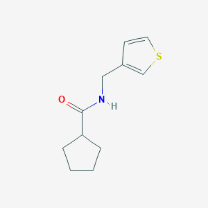 N-[(thiophen-3-yl)methyl]cyclopentanecarboxamide