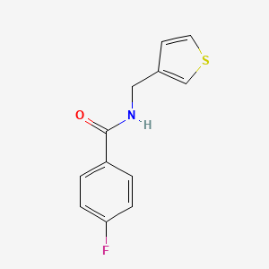 molecular formula C12H10FNOS B6536723 4-fluoro-N-[(thiophen-3-yl)methyl]benzamide CAS No. 1058491-42-1