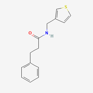 3-phenyl-N-[(thiophen-3-yl)methyl]propanamide