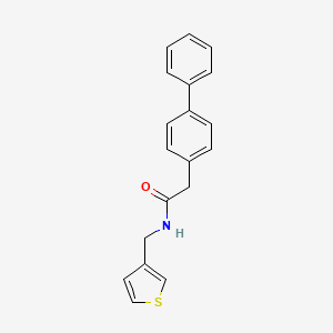 2-{[1,1'-biphenyl]-4-yl}-N-[(thiophen-3-yl)methyl]acetamide
