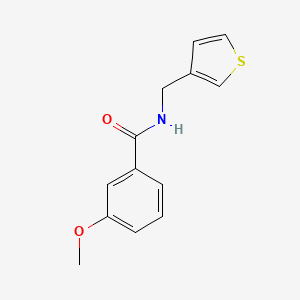 3-methoxy-N-[(thiophen-3-yl)methyl]benzamide