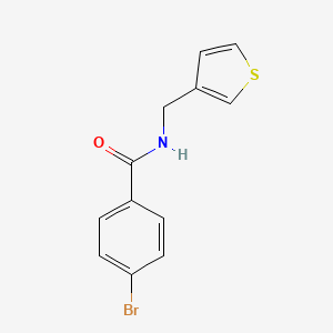 4-bromo-N-[(thiophen-3-yl)methyl]benzamide