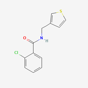 molecular formula C12H10ClNOS B6536767 2-chloro-N-[(thiophen-3-yl)methyl]benzamide CAS No. 1058258-98-2