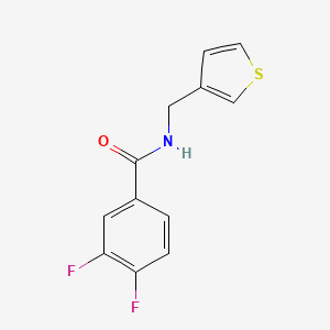 3,4-difluoro-N-[(thiophen-3-yl)methyl]benzamide